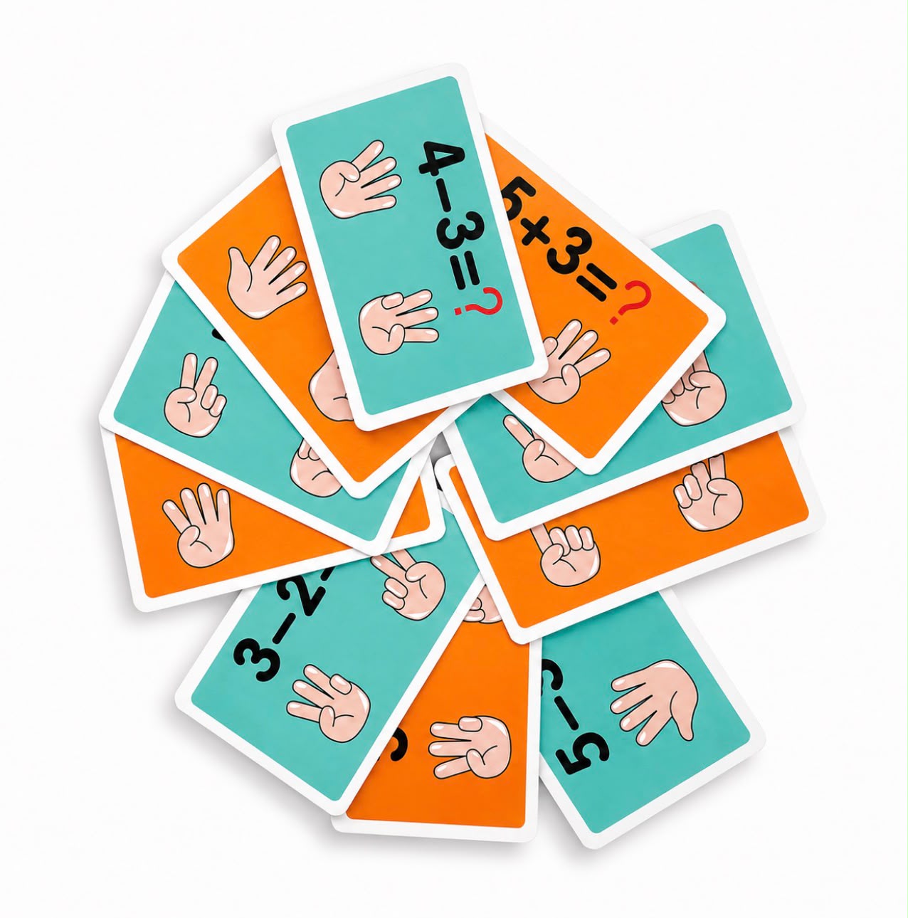 Tarjetas de ejercicios matemáticos